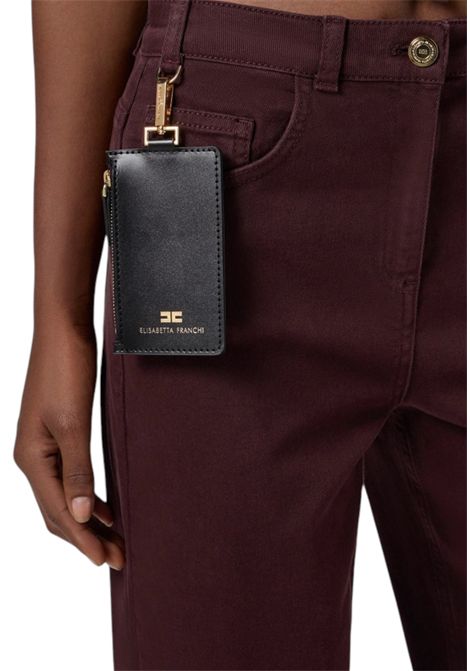 Jeans in drill di cotone ELISABETTA FRANCHI | Pantaloni | PJ04D56E2EA4